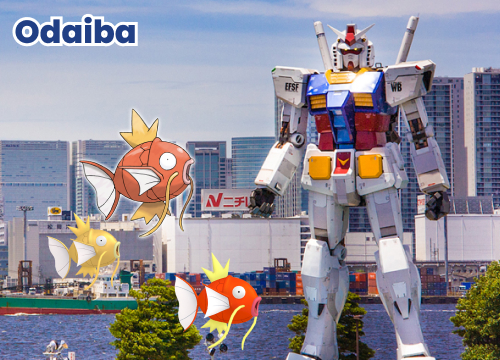 Odaiba best pokemon go coordinates