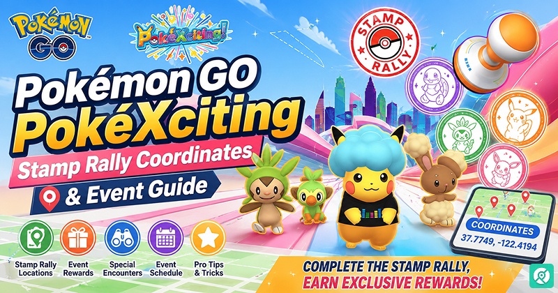 best pokemon go stamp rally coordinates