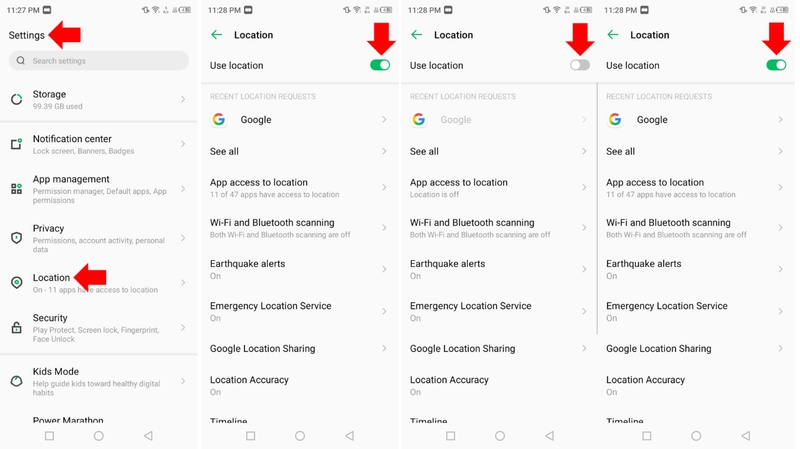 restart gps services