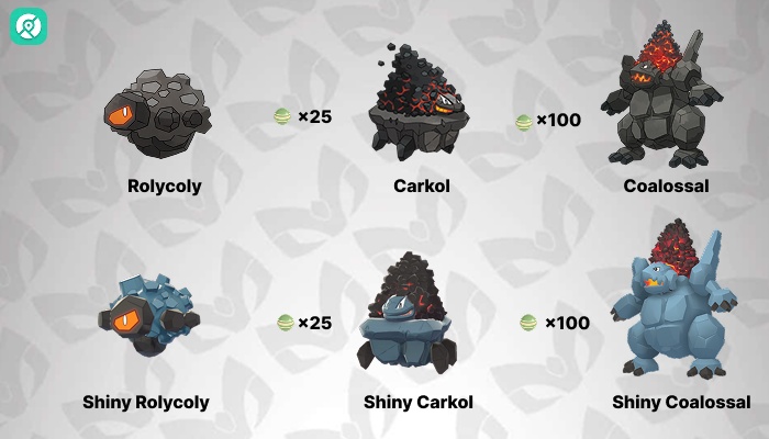 rolycoly evolution line pokemon go