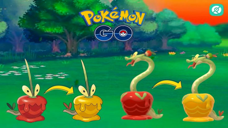 shiny dipplin and hydrapple