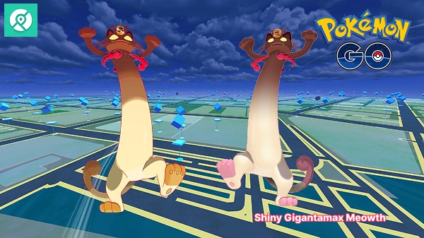shiny gigantamax meowth pokemon go