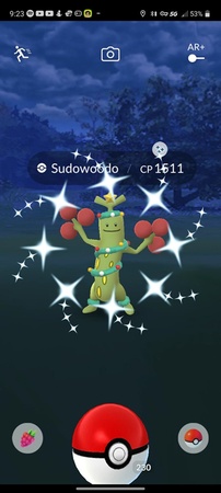 shiny sudowoodo pokemon go