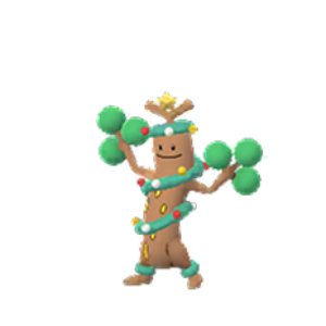 sudowoodo wearing holiday attire