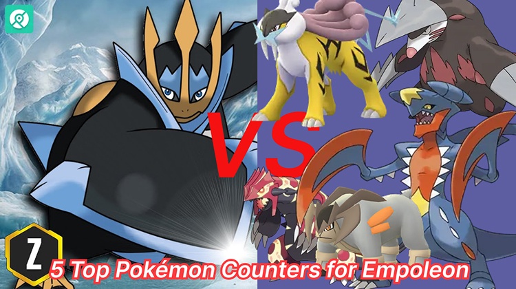 top 5 counters for empoleon pokemon go