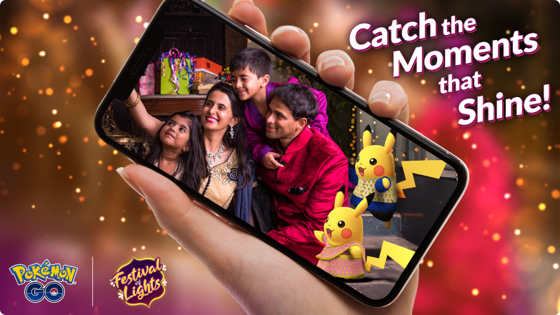 where to find Saree Kurta Pikachu pokemon go festival of lights 2025