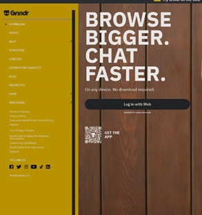 download grindr web